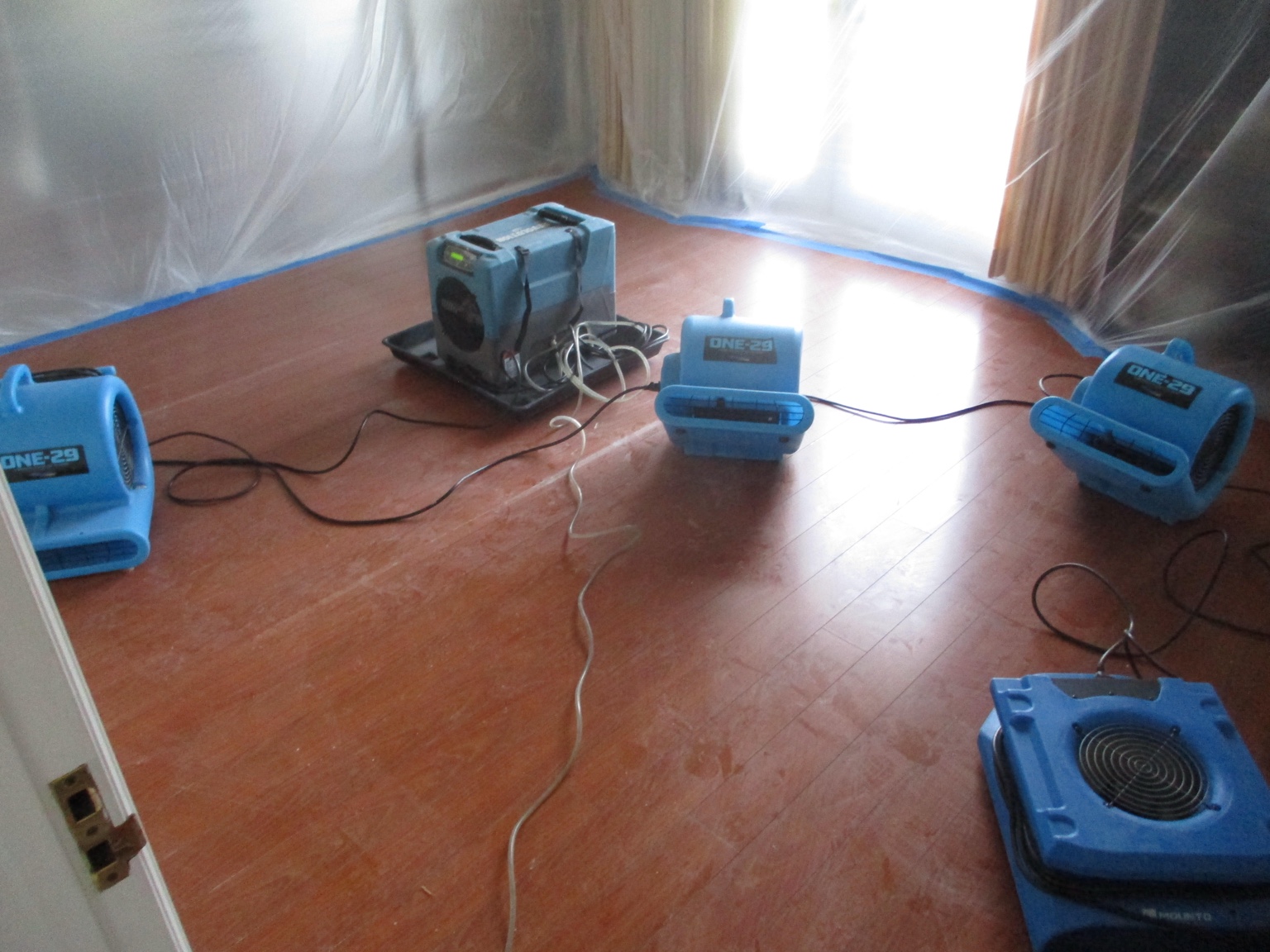 Contained drying chamber